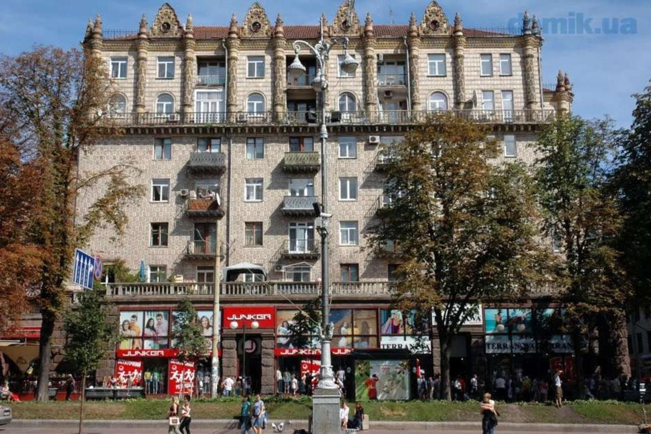 Квартира На Крещатике Kijev Kültér fotó